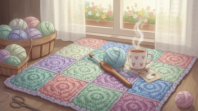 Пряжа для первого пледа крючком: мягко, без катышков и стирка без сюрпризов