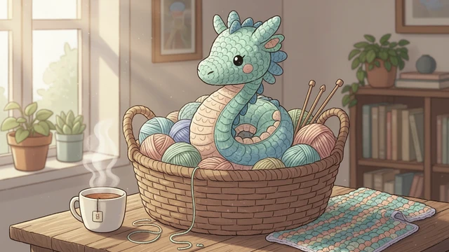 Вирусный амигуруми-дракон: как связать чешуйки ровно и без нервов