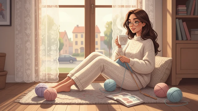 Пижамный шик из пряжи: вяжем домашний костюм, с которым выходят в город