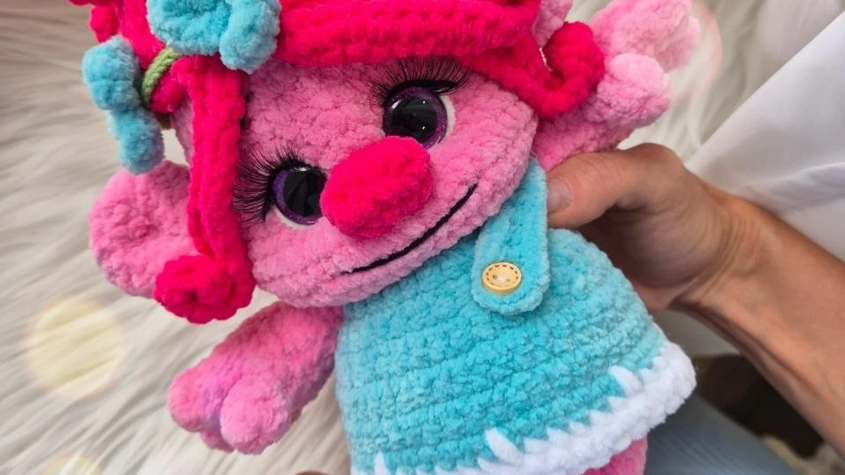 Бирюзовая Троллинка Розочка 🌸