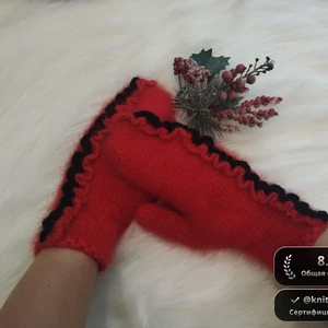 Фламенко-варежки 🔥