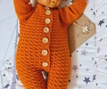 Оранжевый комбинезон 🧶