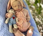 Персиковый зайчонок 🐰
