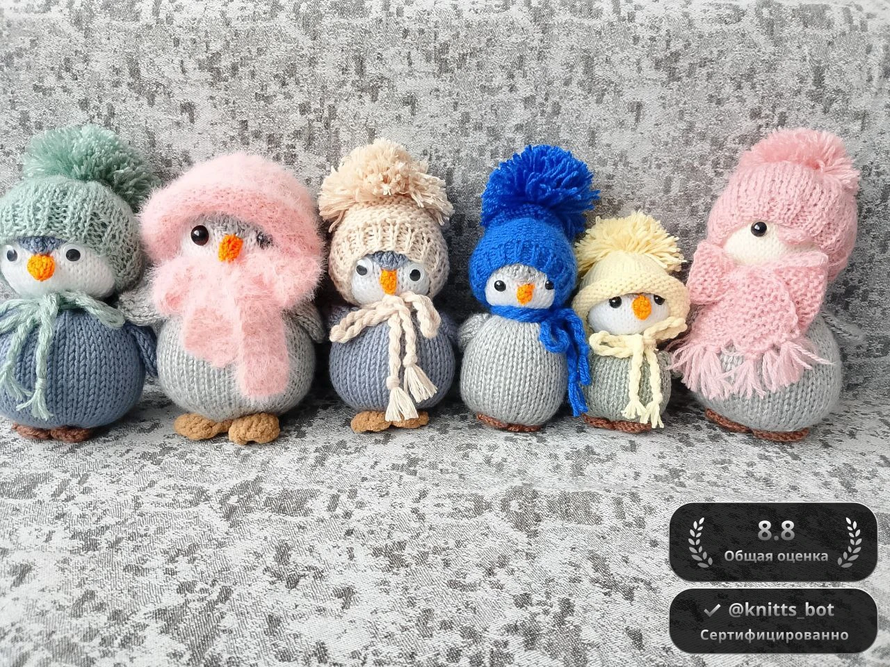 Пингвинки в шапках 🐧