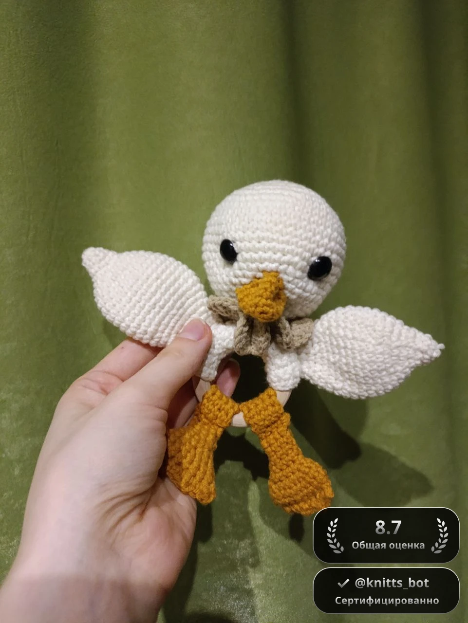 Утёнок на колечке 🦆