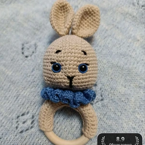 Зайчонок-погремушка 🐰